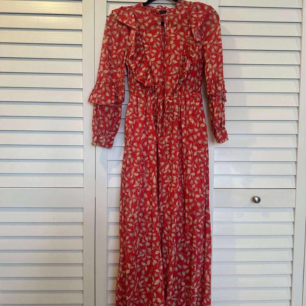 Floral Long Sleeve Dress Size XSmall